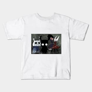 Hollow Knight, Hornet, Grimm, Zote (Fan Art) Kids T-Shirt